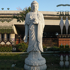 Standing buddha sculpture